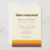 レトロ60年代ヴィンテージ結婚中期発願 招待状 (正面)