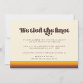 レトロ60年代ヴィンテージ色結びカード 招待状 (正面)