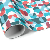 レトロ60年代70年代のミニマルなパターン ラッピングペーパー (ロールコーナー)