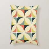 レトロ60年代70年代の幾何学模様。 アクセントクッション (裏面(縦))