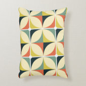 レトロ60年代70年代の幾何学模様。 アクセントクッション (正面(垂直))