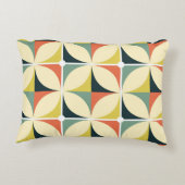 レトロ60年代70年代の幾何学模様。 アクセントクッション (裏面)