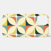 レトロ60年代70年代の幾何学模様。 Case-Mate iPhoneケース (裏面 (横))