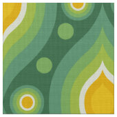 レトロ60年代70年代の模様織物 ファブリック (クローズアップ)