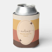 レトロ60年代70年代 ストライプ バチェロレッテパーティー グルーヴィー 缶クーラー (缶正面)