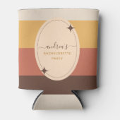 レトロ60年代70年代 ストライプ ブライズメイドパーティー グルーヴィー 缶クーラー (正面)