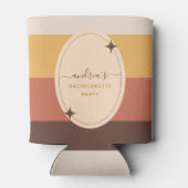 レトロ60年代70年代 ストライプ ブライズメイドパーティー グルーヴィー 缶クーラー (裏面)