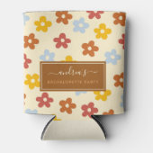 レトロ60年代70年代 フラワーバチュレレッテパーティー グルーヴィー 缶クーラー (正面)