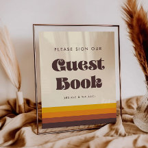 レトロ60年代 ヴィンテージ ゲストブック ウェディングサイン