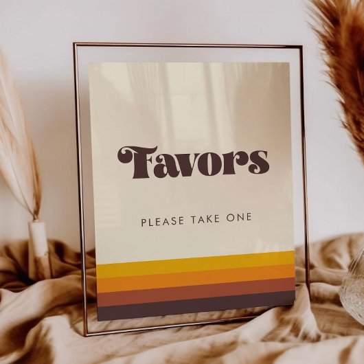 レトロ60年代 ヴィンテージ ミッドセンチュリー ウェディング フェイバーズ サイン