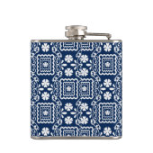 レトロ60度青花柄 フラスク (裏面)