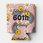 レトロ60番目の誕生日ヴィンテージ1958写真 缶クーラー (裏面)