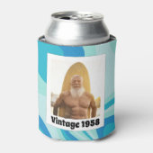 レトロ60番目の誕生日ヴィンテージ1958写真 缶クーラー (缶正面)