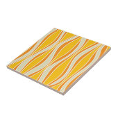 レトロ60iesのオレンジ波パターン タイル (側面)