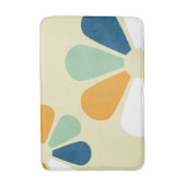 レトロ60sのスタイルの花 バスマット (正面縦)