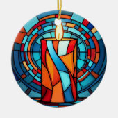 レトロ60sキャンドル記念 セラミックオーナメント (正面)