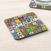 レトロ60sサイケデリックシャロムラブ コースター (左側)