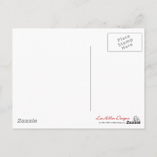 レトロ60sサイケデリックライフギフトウェアのサイクル ポストカード (裏面)