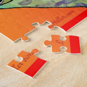 レトロ60sサイケデリックライフサイクル ジグソーパズル (側面)