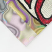 レトロ60sサイケデリック魔法きのこ毛布 フリースブランケット (角)