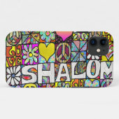 レトロ60sサイケデリック シャローム LOVE Case-Mate iPhoneケース (裏面(横))