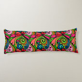 レトロ60sパタサイケデリックーン ボディピロー (裏面)