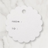 レトロ60sヒッパイメリークリスマス実在金ゴールドフォイル フェイバータグ (裏面)