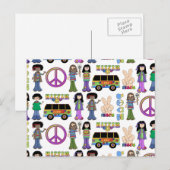 レトロ60sヒッパイラブピース ポストカード (正面/裏面)