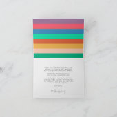 レトロ60sヒッピーおもしろいメリークリスマスファミリーフォト シーズンカード (内部)