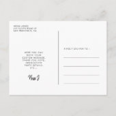 レトロ60sヒッピーおもしろい卒業ありがとう写真 ポストカード (裏面)