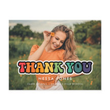 レトロ60sヒッピーおもしろい卒業ありがとう写真