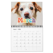 レトロ60sヒッピーおもしろい家族写真2025 カレンダー (3月 2026)