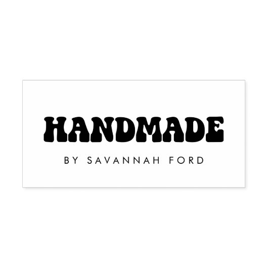 レトロ60sヒッピーおもしろい手作り セルフインキングスタンプ (デザイン)