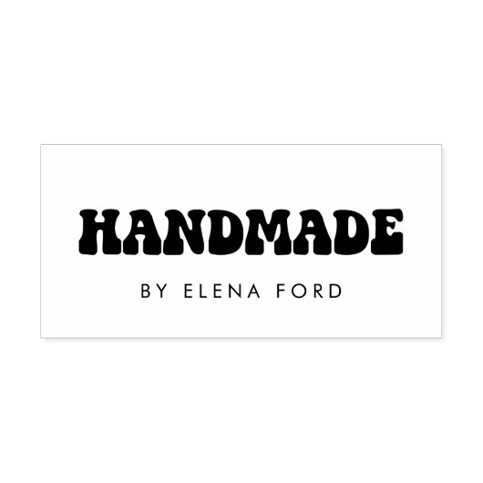 レトロ60sヒッピーおもしろい手作り ラバースタンプ (インプリント)