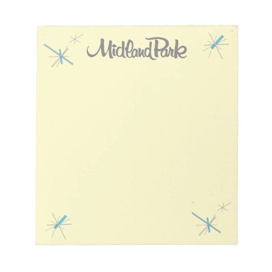 レトロ60sメモモダン帳 ノートパッド (正面)