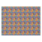 レトロ60sリップポップ・アートの培養アールデコ テーブルクロス (正面(横))