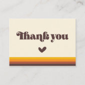 レトロ60sヴィンテージお礼パッケージ挿入カード 名刺 (正面)