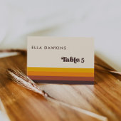 レトロ60sヴィンテージウェディングゲスト座席表 テーブルナンバー