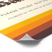 レトロ60sヴィンテージウェディングシガーバーのサイン ポスター (角)