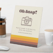 レトロ60sヴィンテージオスナッ結婚プのハッシュタグ 台座サイン (インサイチュ)