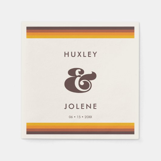 レトロ60sヴィンテージカ結婚ラー スタンダードカクテルナプキン (正面)