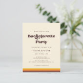 レトロ60sヴィンテージバチェロレッテへの招待 ポストカード (スタンド正面)