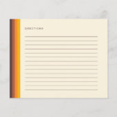 レトロ60sヴィンテージブライダルシャワーレシピカード (裏面)