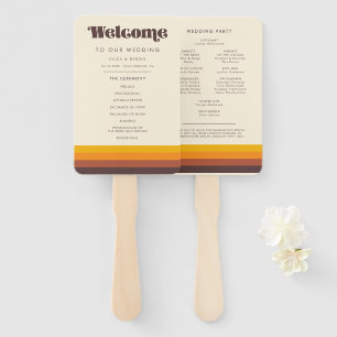 レトロ60sヴィンテージプログラム&ウェディングパーティー ハンドファン