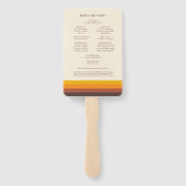 レトロ60sヴィンテージプログラム&ウェディングパーティー ハンドファン (裏面)