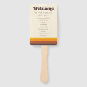 レトロ60sヴィンテージプログラム&ウェディングパーティー ハンドファン (正面)