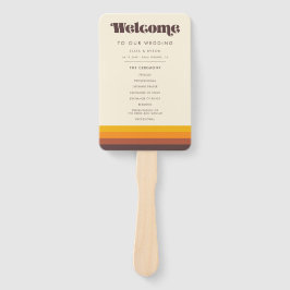 レトロ60sヴィンテージプログラム&ウェディングパーティー ハンドファン