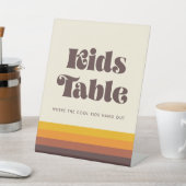レトロ60sヴィンテージミッドセンチュリーキッズテーブル 台座サイン (インサイチュ)