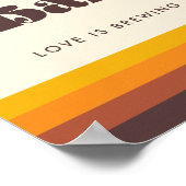 レトロ60sヴィンテージミッドセンチュリーコーヒーバー標識 ポスター (角)