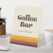 レトロ60sヴィンテージミッドセンチュリーコーヒーバー 台座サイン (インサイチュ)